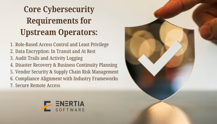 cybersecurity requirements for upstream oil and gas
